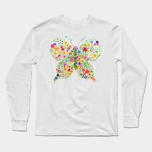 Blooming Butterfly Long Sleeve T-Shirt